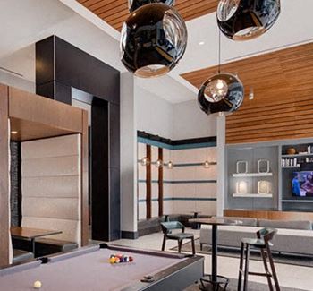 Clubroom with gaming space